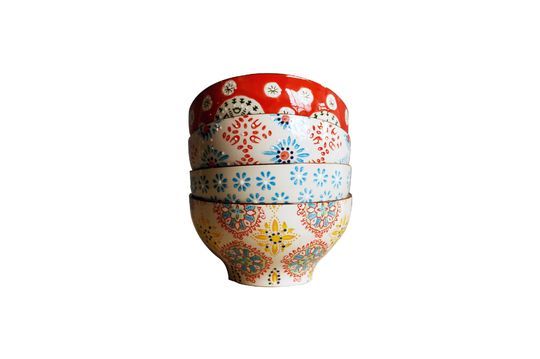 4 tazones de cerámica Bohemia