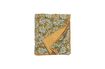 Miniatura Alfombra acolchada Vaulx con flores en color mostaza 2