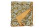 Miniatura Alfombra acolchada Vaulx con flores en color mostaza Clipped