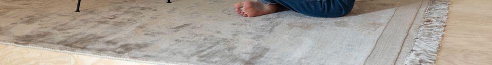 Descriptivo Materiales  Alfombra Blink de color Arena