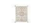 Miniatura Alfombra de algodón blanco Losange Clipped