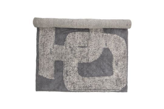 Alfombra de algodón gris Addo