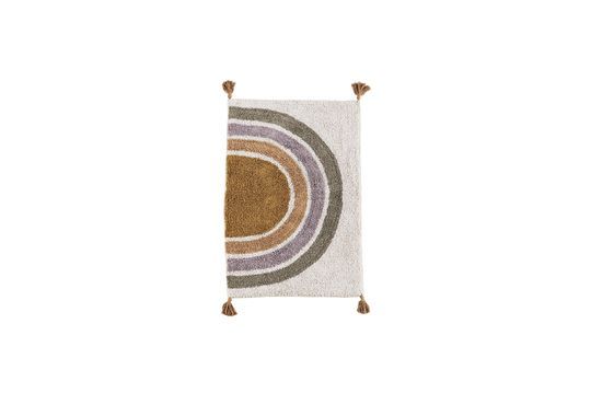 Alfombra de baño de algodón con mechones multicolores Door