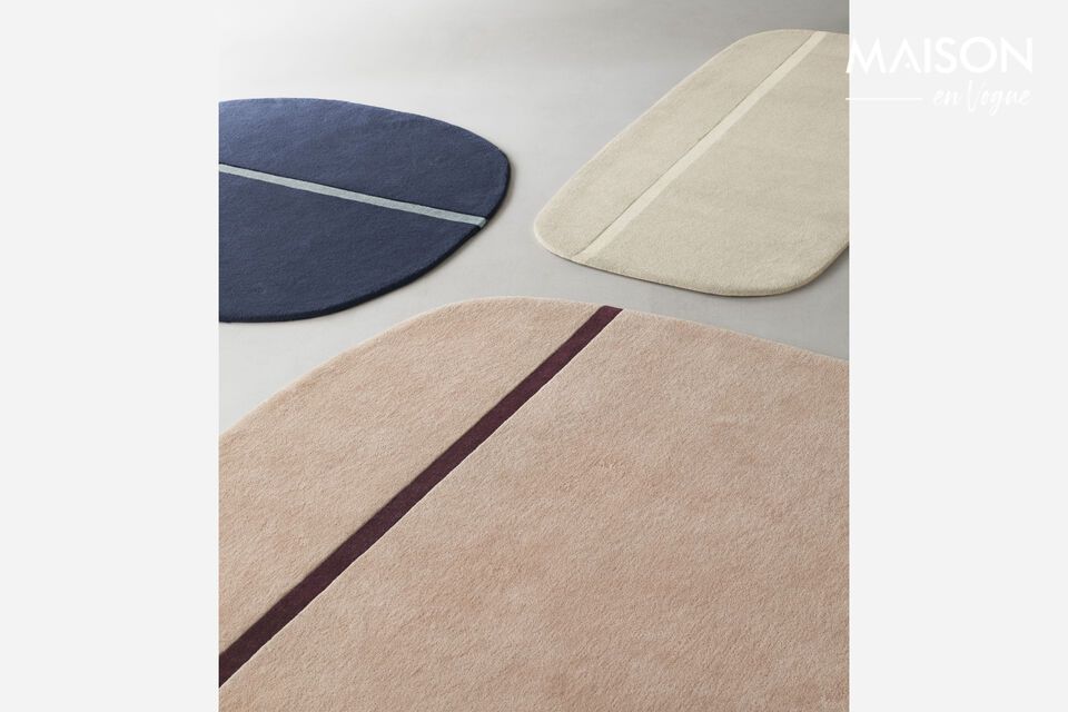 Simon Legald presenta esta alfombra de lana que sublima los contrastes y juega con las formas