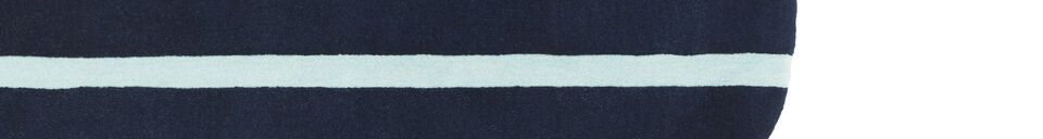 Descriptivo Materiales  Alfombra de lana azul 140x140 Oona