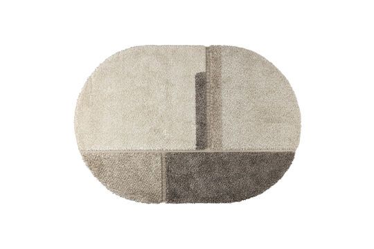 Alfombra de lana gris 160x230 cm Zest