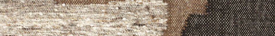 Descriptivo Materiales  Alfombra de lana marrón Briton