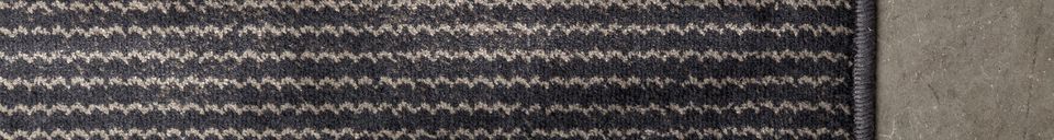 Descriptivo Materiales  Alfombra de tela gris Obi