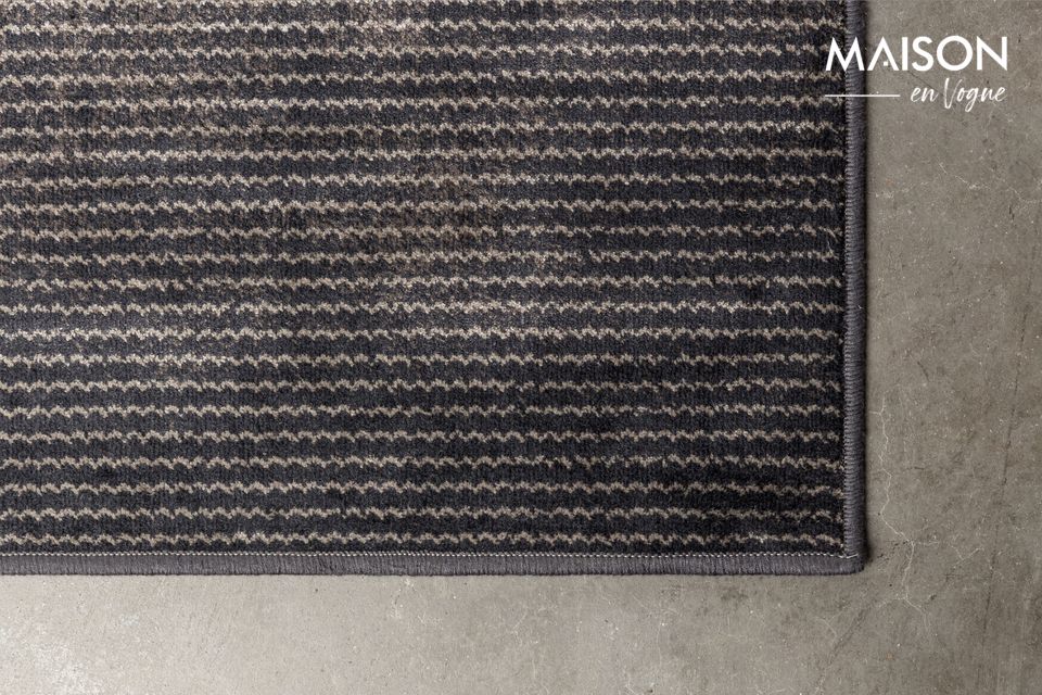 Descubra la alfombra de 200 x 300 en tejido Obi gris