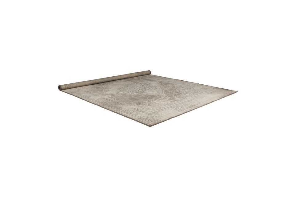 Alfombra de tela gris Rugged - 12