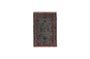 Miniatura Alfombra de tela verde Bid Clipped