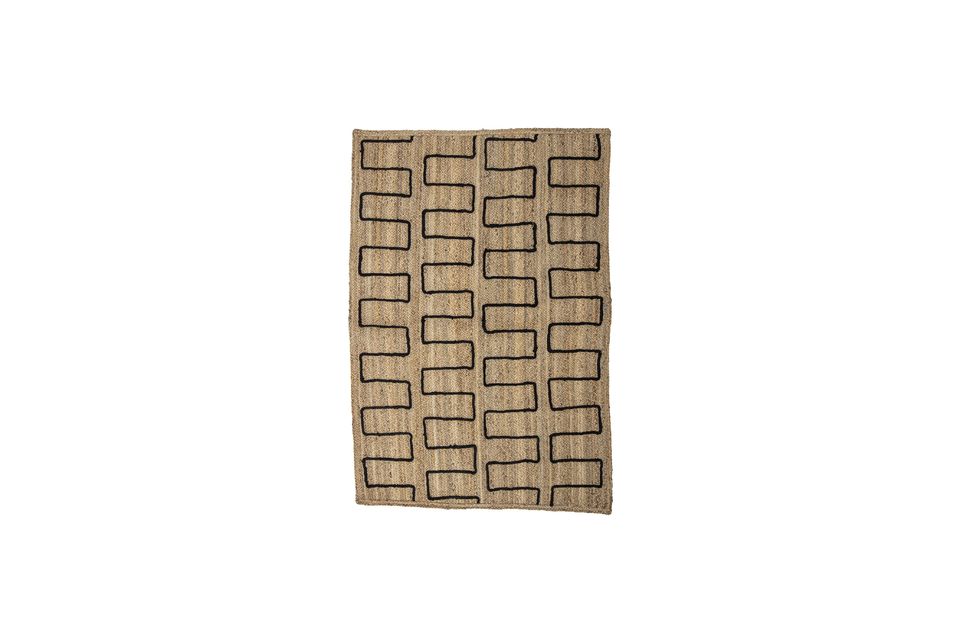 La alfombra Dell de Bloomingville es una original pieza de alfombra tejida en yute que dará a su