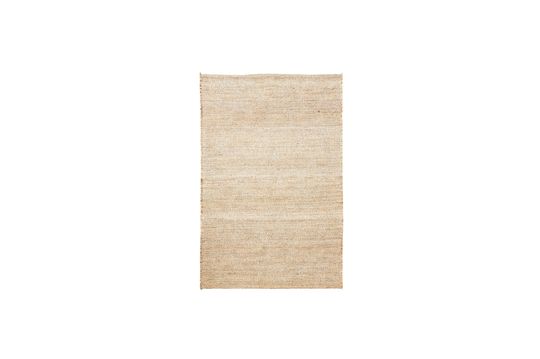Alfombra grande de tela beige Mara Clipped