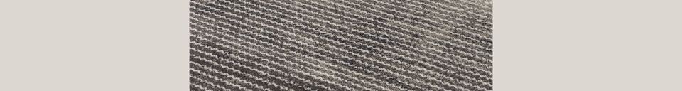 Descriptivo Materiales  Alfombra Obi 170X240 Gris