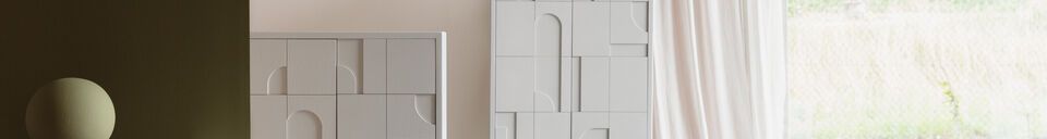 Descriptivo Materiales  Aparador de madera gris Funk