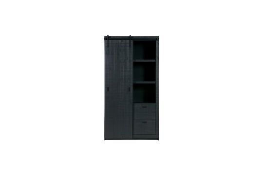 Armario con puertas correderas de madera negra Barn