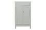 Miniatura Armario de madera gris Eva Clipped