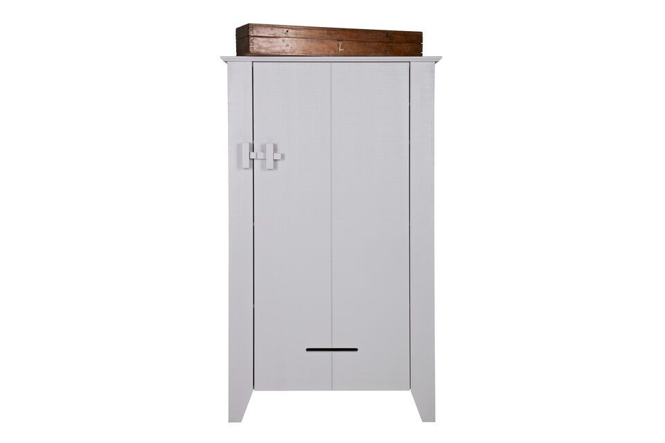 El armario de madera gris Gijs ofrece una solución estética de almacenamiento en su hogar
