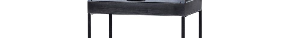 Descriptivo Materiales  Armario de madera negro Dido