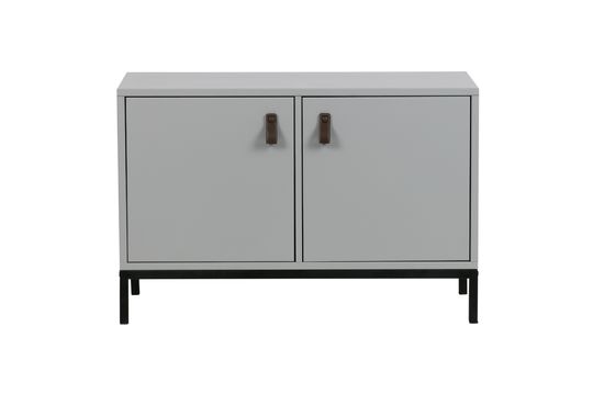 Armario grande de 2 puertas en metal gris Incl