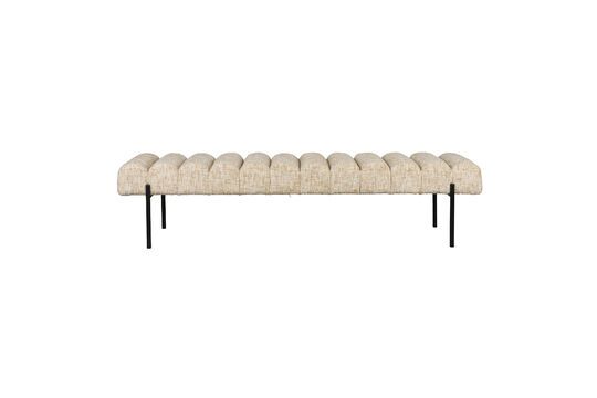 Banco de tela beige Jethro Clipped