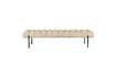 Miniatura Banco de tela beige Jethro 1