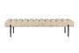 Miniatura Banco de tela beige Jethro Clipped