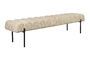 Miniatura Banco de tela beige Jethro Clipped