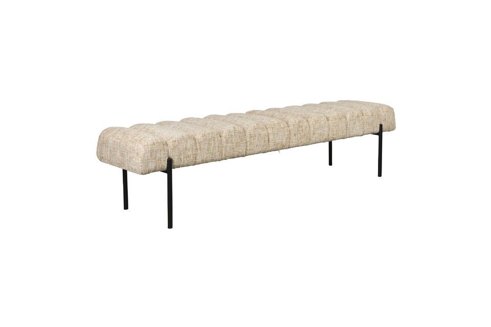 Banco de tela beige Jethro White Label