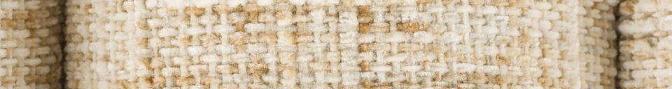 Descriptivo Materiales  Banco de tela beige Jethro