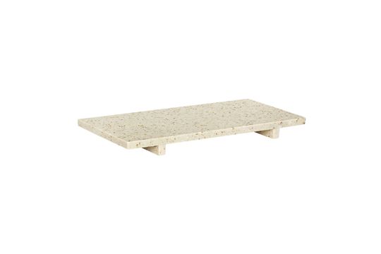 Bandeja de terrazo beige Stone Clipped