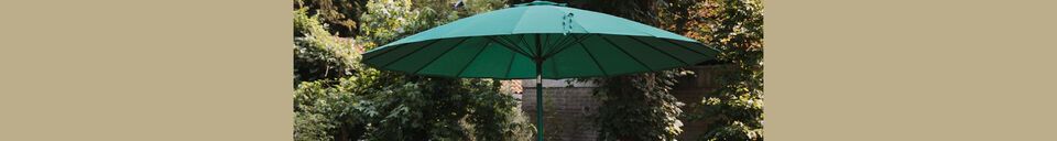 Descriptivo Materiales  Base de sombrilla de acero verde Sunshine