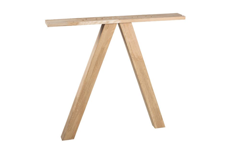Esta base de mesa de roble en bruto de la serie Tablo le permite crear la mesa de comedor ideal