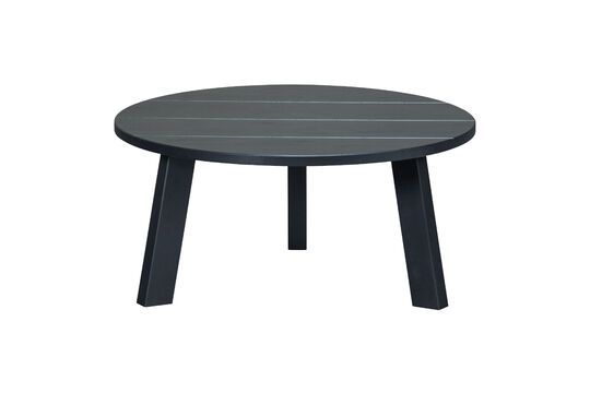 Benson gran mesa auxiliar de madera negra Clipped
