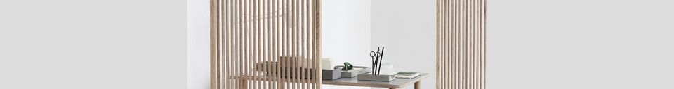 Descriptivo Materiales  Biombo de madera beige Partition