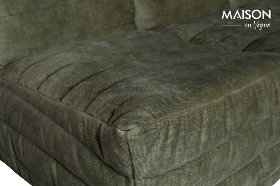 Bolsa sofá de terciopelo verde - 6