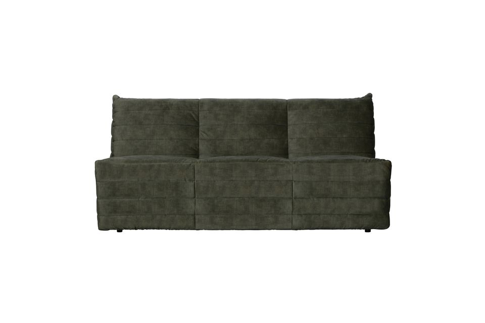Bolsa sofá de terciopelo verde Woood