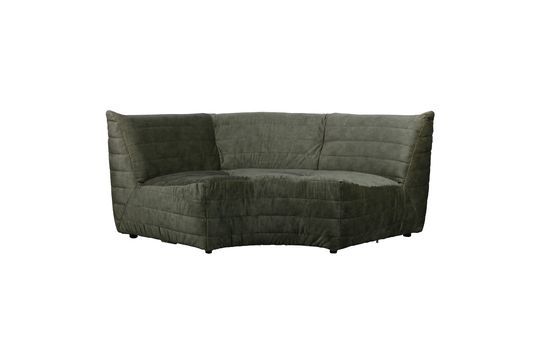 Bolso sofá esquinero de terciopelo verde