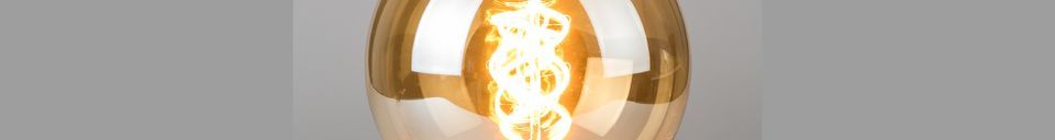 Descriptivo Materiales  Bombilla Globo Gold talla XL