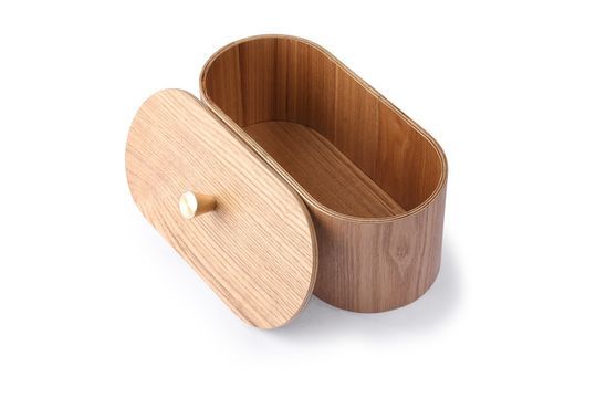 Caja de almacenamiento de madera Upie Clipped