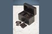 Miniatura Caja de dominó de madera con detalles de latón Bouhey 2