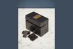 Miniatura Caja de dominó de madera con detalles de latón Bouhey 1