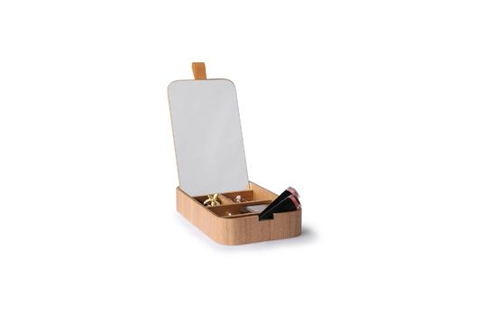 Caja de espejo de madera Curchy Clipped