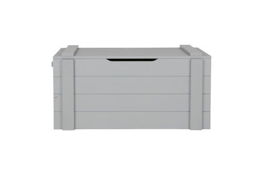 Caja de madera gris claro Dennis Clipped