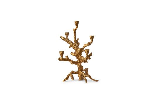 Candelabro de aluminio dorado Apple Tree Clipped