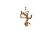 Miniatura Candelabro de aluminio dorado Apple Tree 4