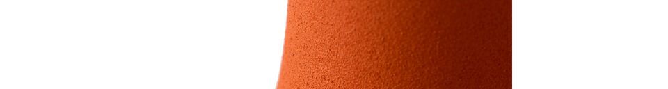 Descriptivo Materiales  Candelabro de aluminio naranja Spartan