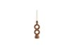 Miniatura Candelabro de gres naranja Loop 3