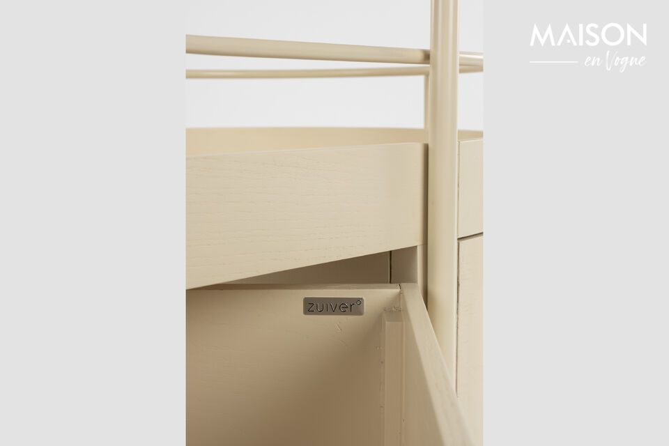 Carrito auxiliar de acero beige Trolley - 9