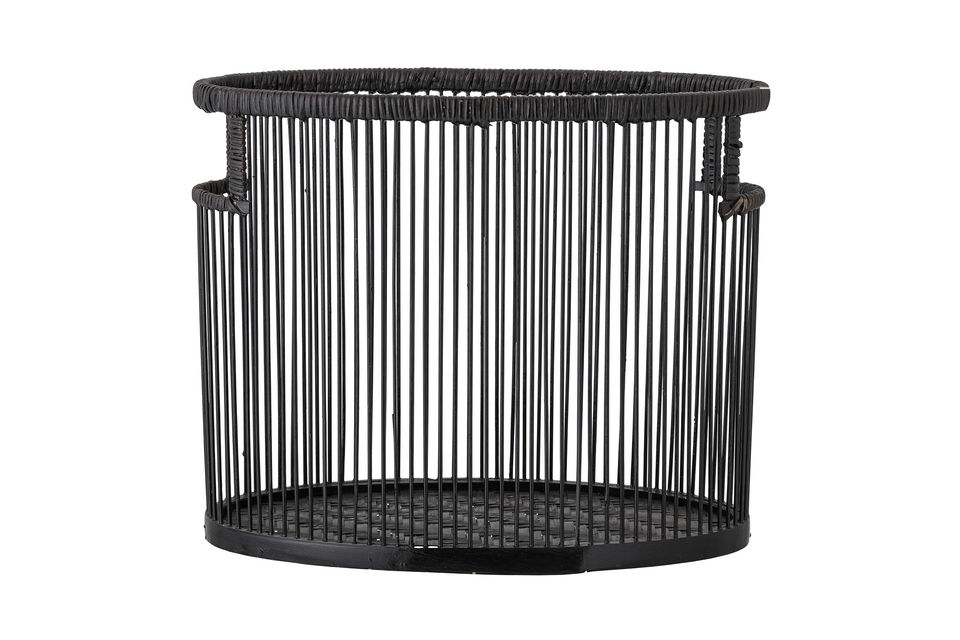 Cesta de bambú negra de Julin Bloomingville